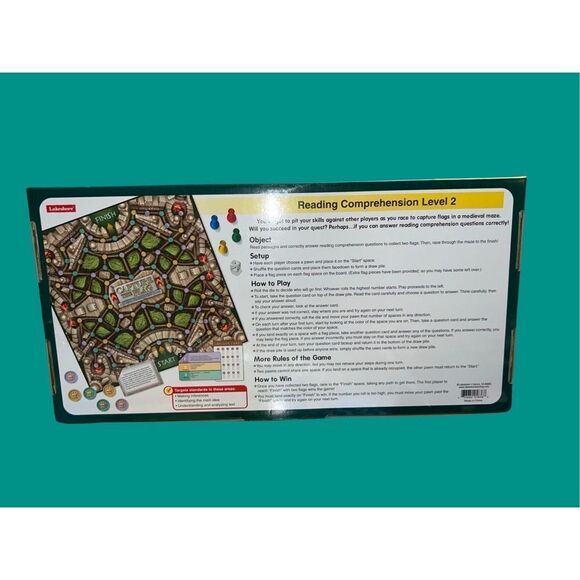 Lakeshore Reading Comprehension Game CAPTURE THE FLAG Educational COMPLETE - Picture 4 of 4